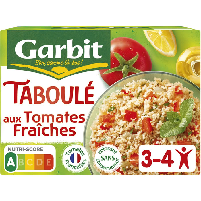 GARBIT – Taboulé aux tomates fraîches, menthe et citron 525 g