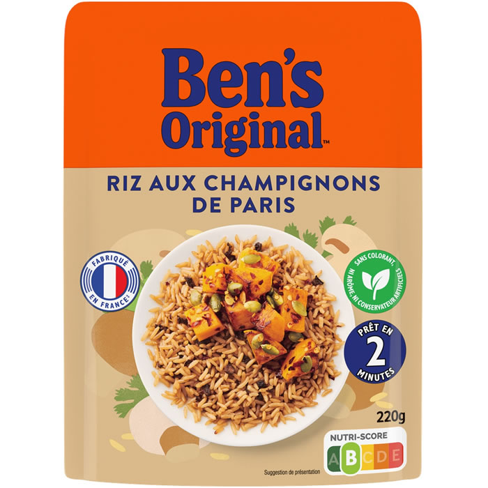 BEN’S Original Riz aux champignons de Paris micro-ondes 220g
