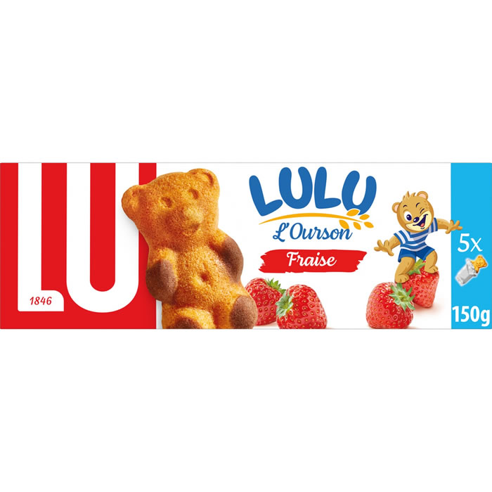 LU Lulu L’Ourson – Gâteaux fourrés à la fraise 150 g