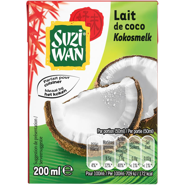 SUZI-WAN Lait de coco 20cl