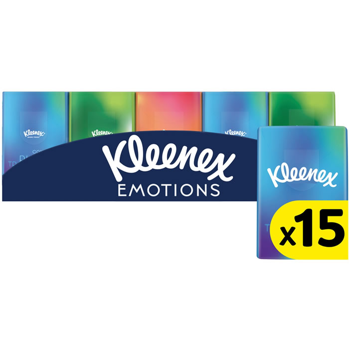 KLEENEX Mouchoirs étuis mini Petit Format x15