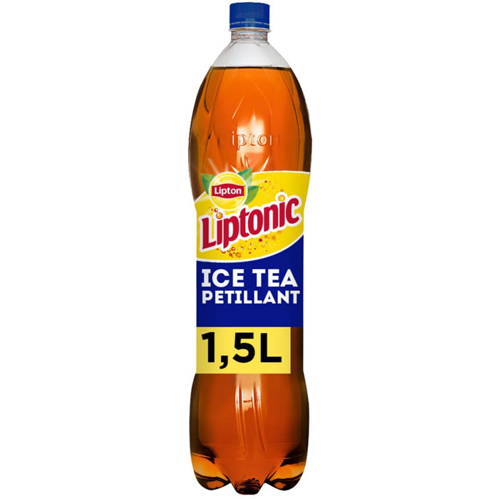 LIPTON Liptonic Ice Tea – Thé glacé gazeux aromatisé au citron vert 1,5 L