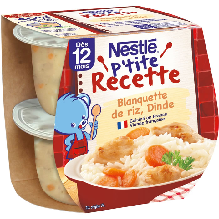 NESTLE P’tite Recette – Lentilles et jambon 2 x 200 g