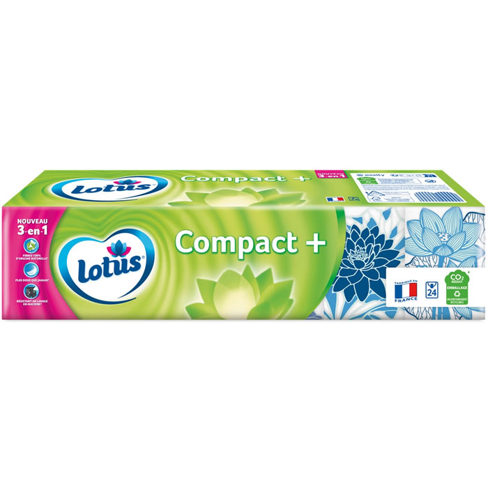 LOTUS Compact Mouchoirs étuis mini Petit Format x24