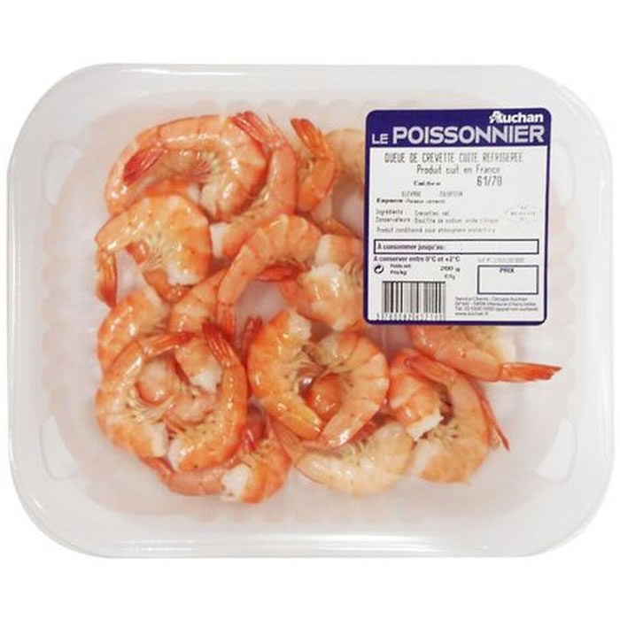 Queue de crevette cuite – AUCHAN Le Poissonnier