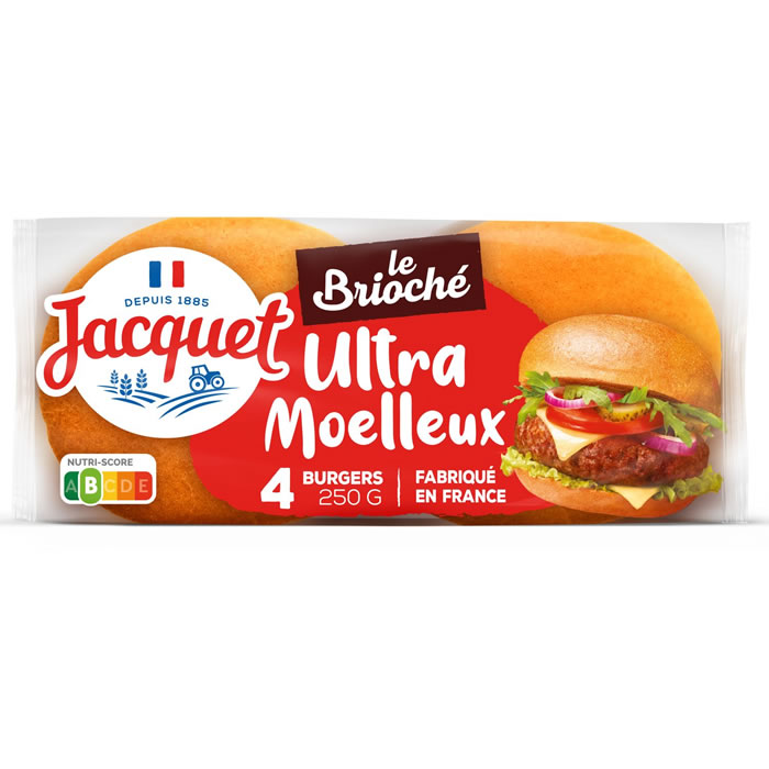 JACQUET – Pains hamburgers briochés 250g
