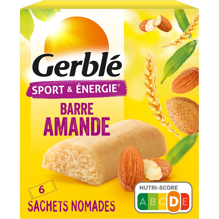 GERBLE – Barres énergétique à l’amande (6 x 25g) 6 x 25 g