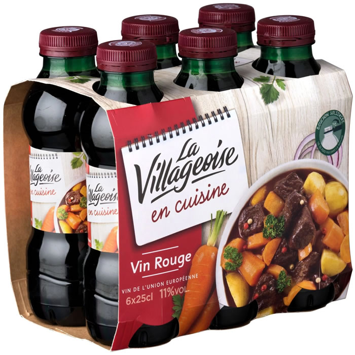 LA VILLAGEOISE En cuisine – Vin rouge – 6x25cl