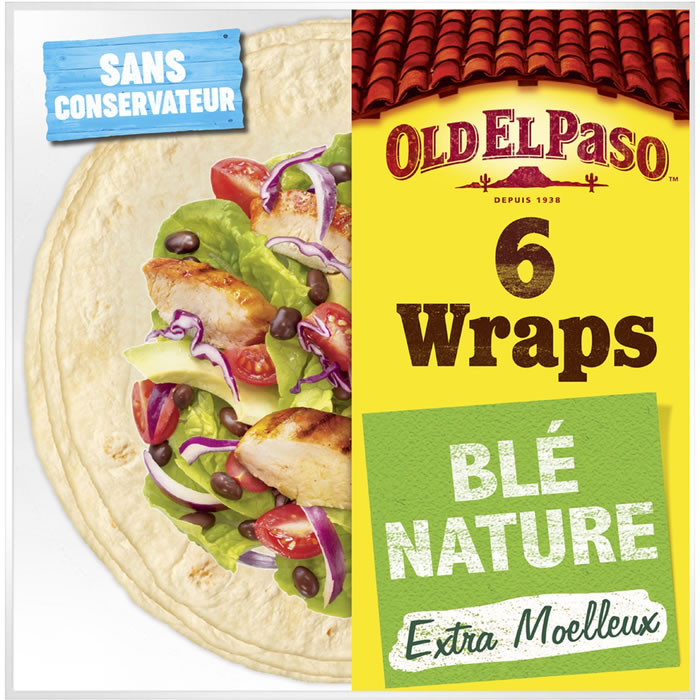 OLD EL PASO – Wraps de blé nature 350g