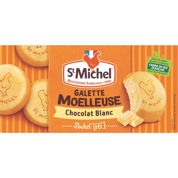 ST MICHEL – Gâteaux moelleux au chocolat blanc 180g