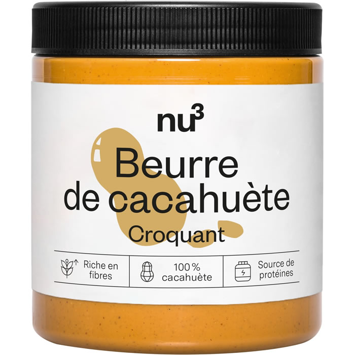 NU3 – Beurre de cacahuète croquant 500 g