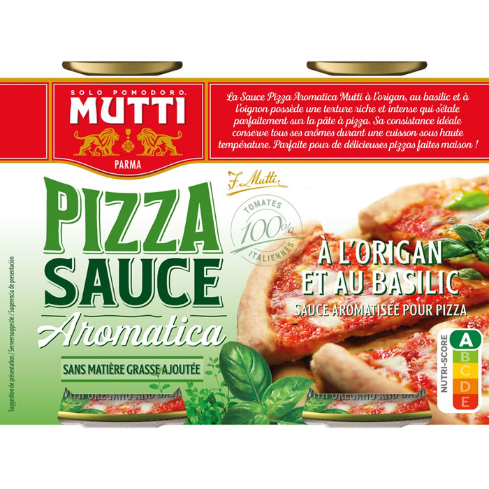 MUTTI – Sauce tomate pour pizza 2×400 g