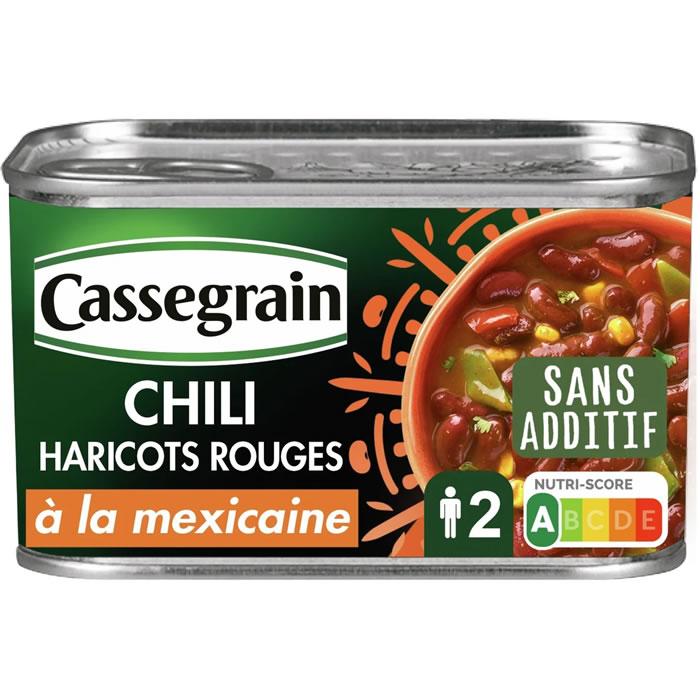 CASSEGRAIN – Chili de haricots rouges à la mexicaine 430g