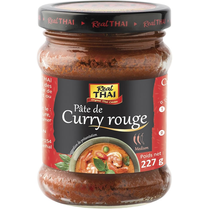 REAL THAI – Pâte de curry rouge 227 g
