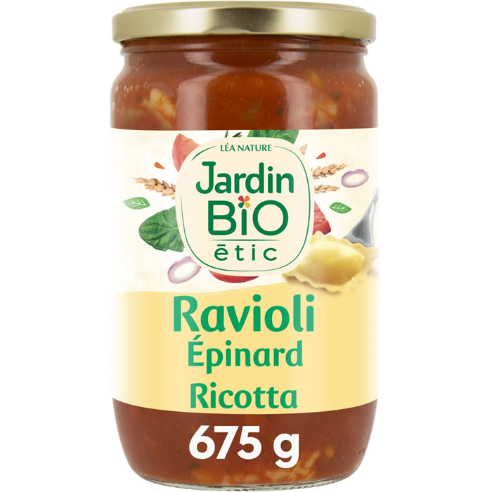 JARDIN BIO Étic – Ravioli au épinard et ricotta bio