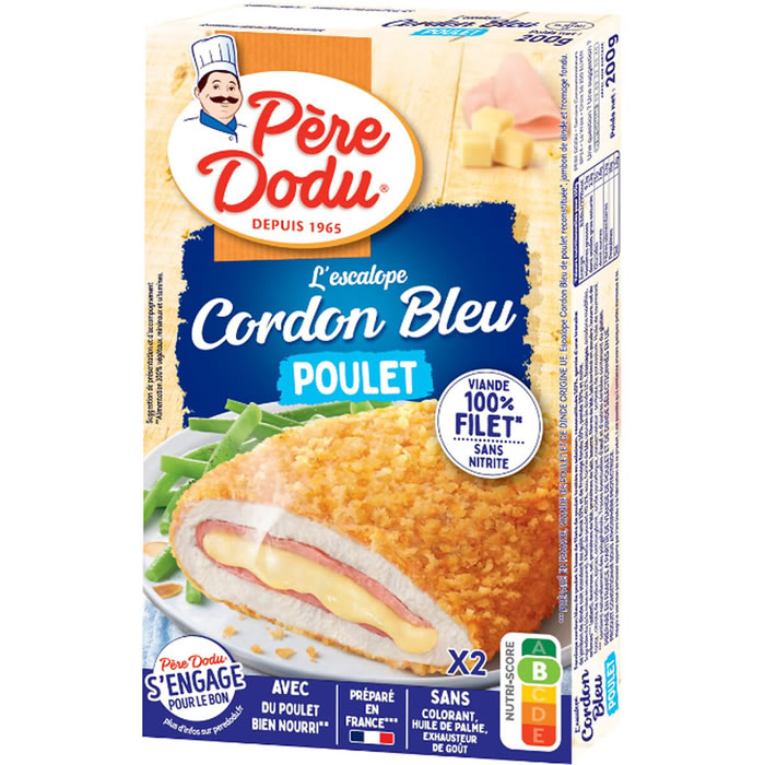 PERE DODU – Cordons bleus de poulet (2 x 100 g)