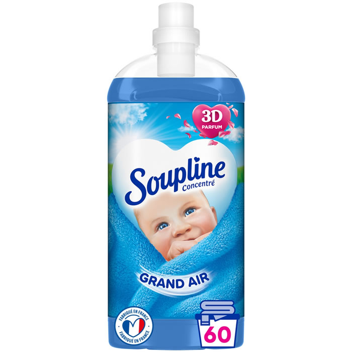 SOUPLINE Grand Air – Adoucissant concentré grand air 1,35L