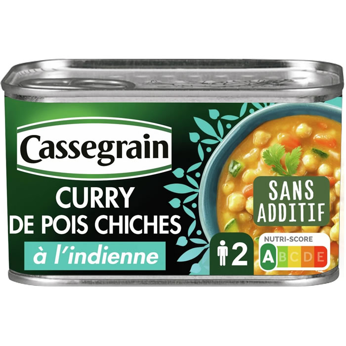 CASSEGRAIN – Curry de pois chiches à l’indienne 430 g