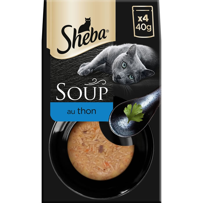 SHEBA Soupe pour chats au thon