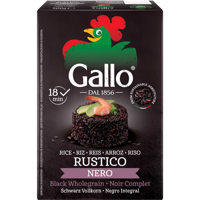 GALLO Nero Vénéré – Riz noir complet rustico 500g