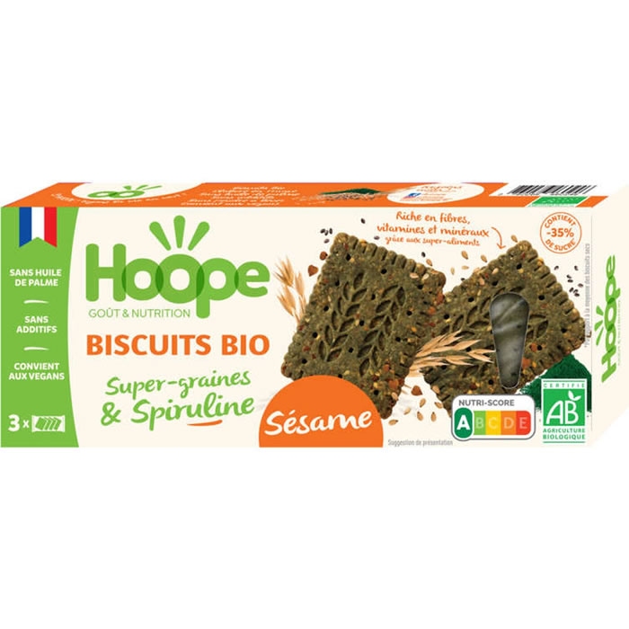 HOOPE Biscuits au sésame bio 160g