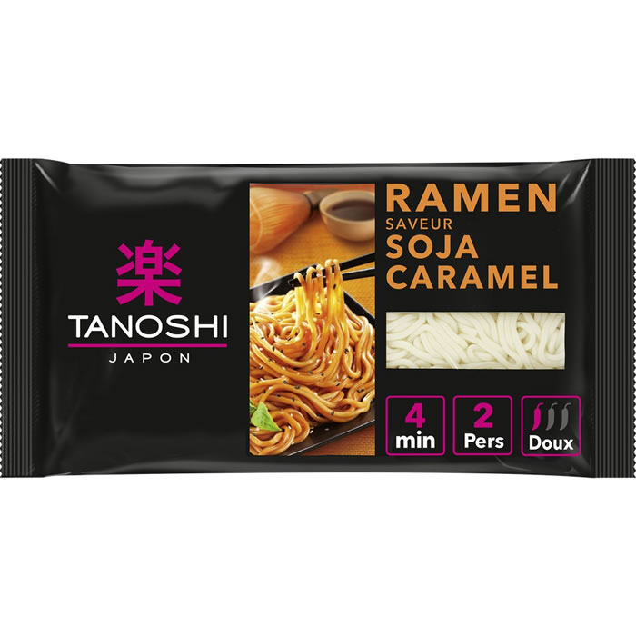 TANOSHI Japon – Nouilles ramen au soja et caramel 360 g