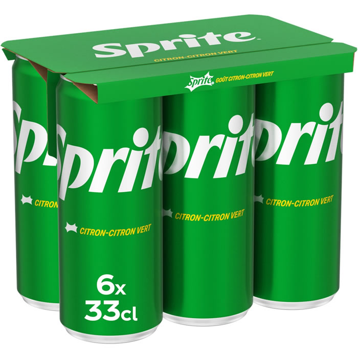 SPRITE – Boisson aux arômes naturels de citron-citron vert 6 x 33 cl