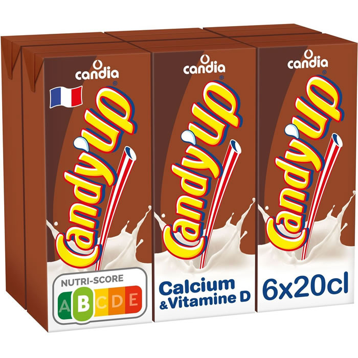 CANDIA – Lait aromatisé au chocolat UHT 6 x 20cl