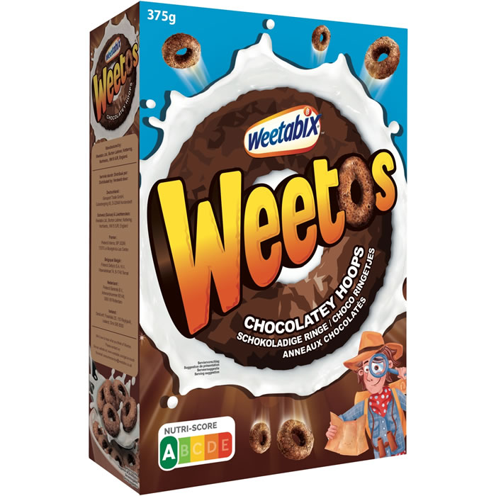 WEETABIX Weetos – Céréales de blé complet au chocolat 375 g