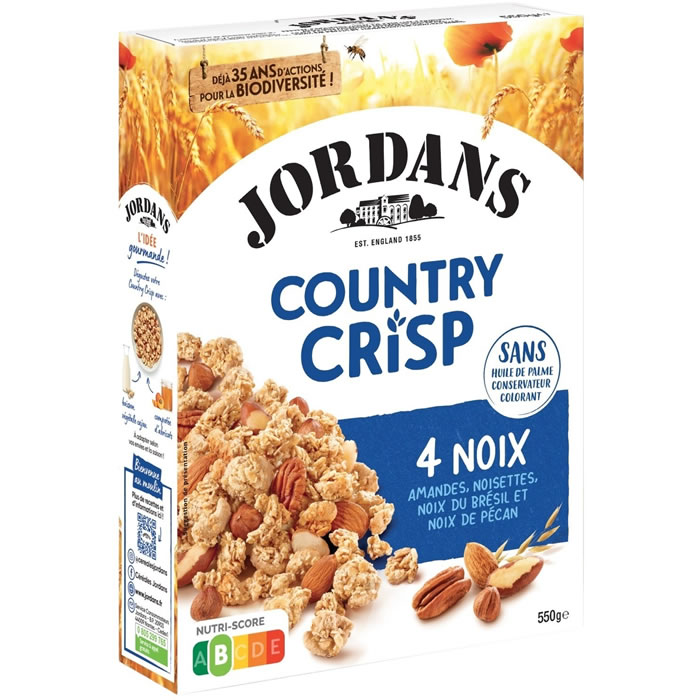 JORDANS – Country Crisp Céréales pépites aux 4 noix 550g