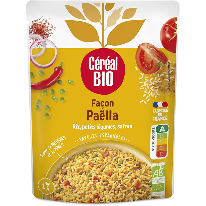 CEREAL BIO – Riz façon paëlla micro-ondes bio