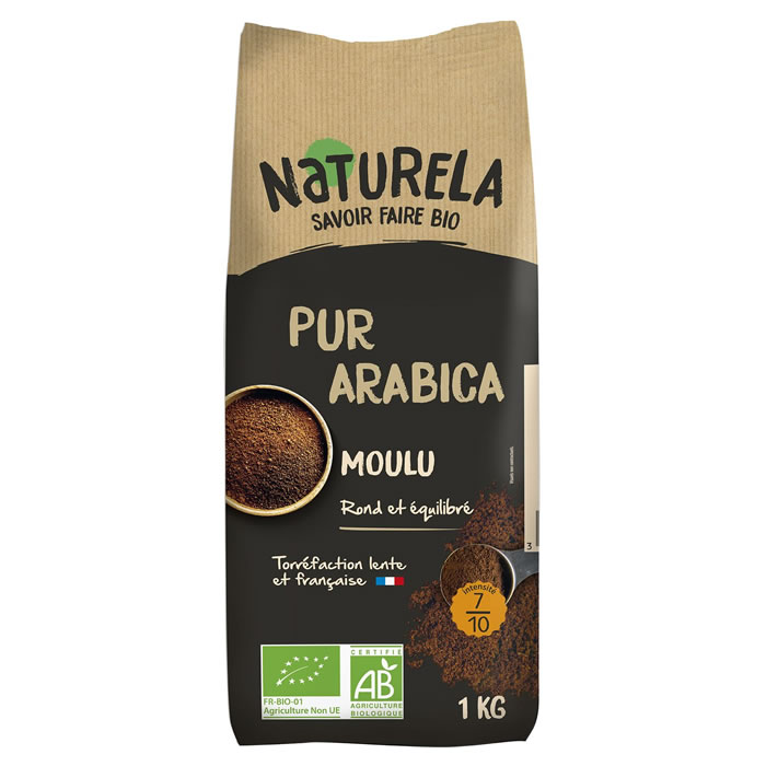 NATURELA – Café moulu pur arabica bio 1kg