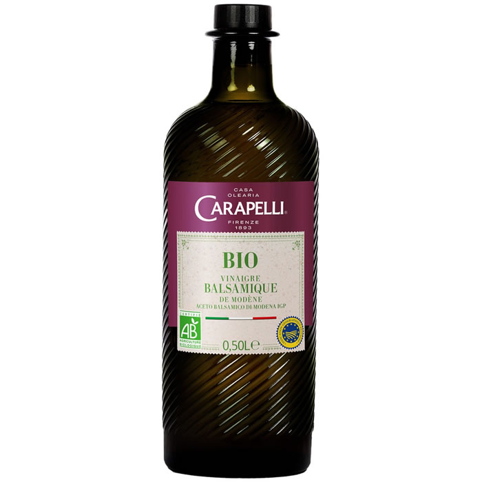 CARAPELLI – Vinaigre balsamique de Modène IGP bio 50 cl