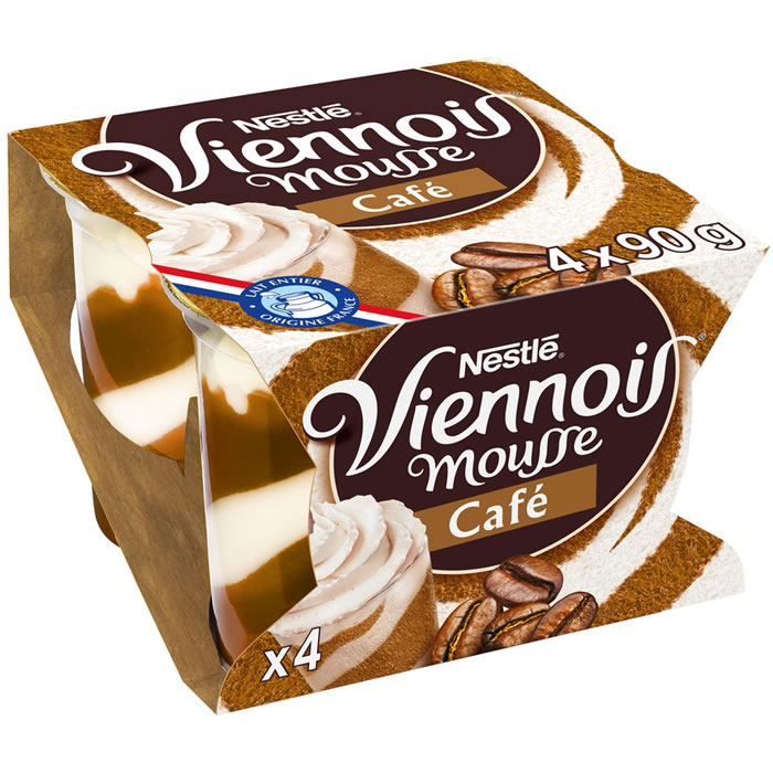 Nestlé Le Viennois – Mousse au café 4x90g
