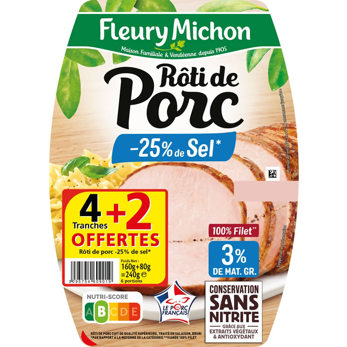 FLEURY MICHON Rôti de porc cuit