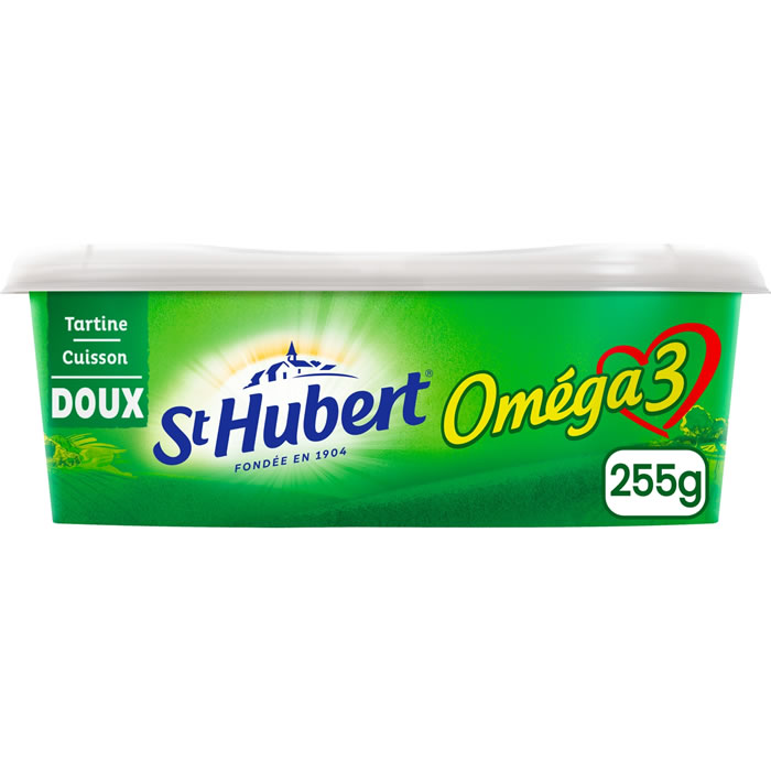 ST HUBERT Oméga 3 – Margarine demi-sel pour tartine et cuisson (Petit Format)