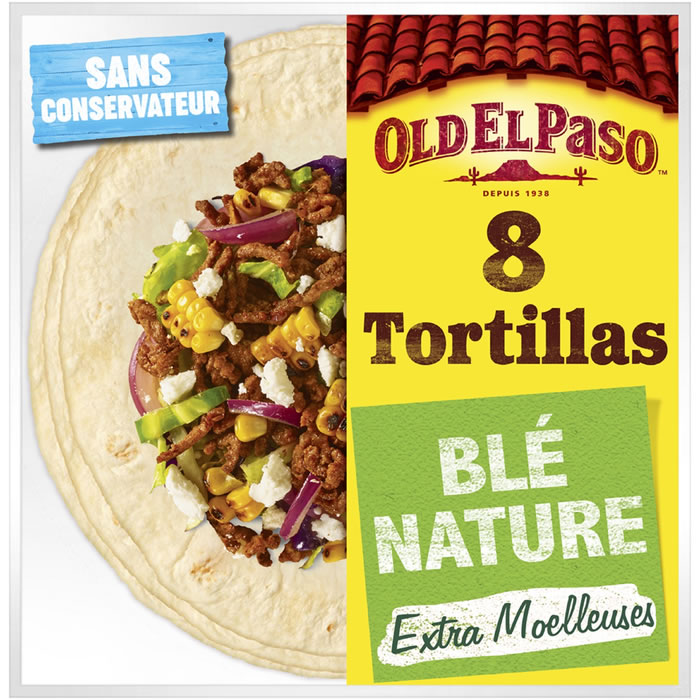 OLD EL PASO – Tortillas de blé nature Petit Format 326 g