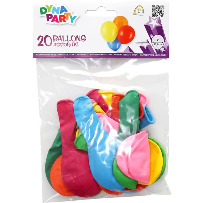 DYNAPARTY Ballons gonflables multicolore