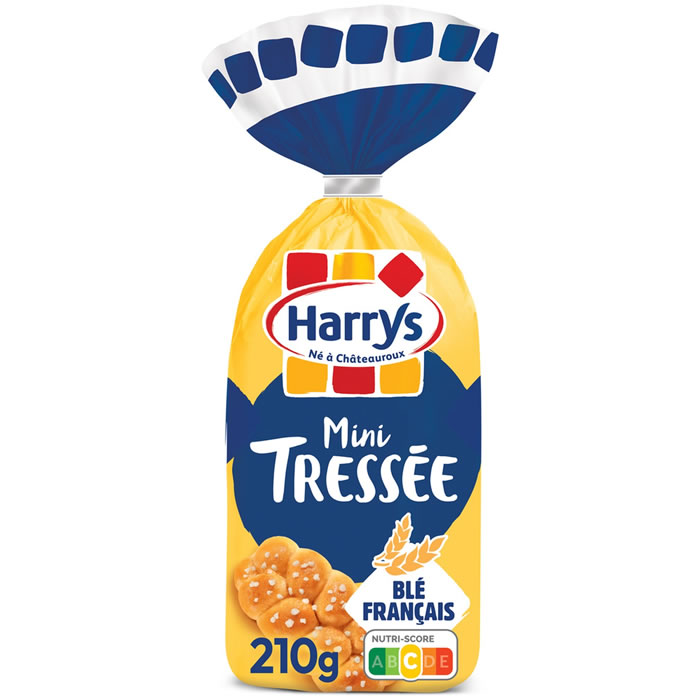 HARRYS – Mini brioches tressées au sucre perlé 210g