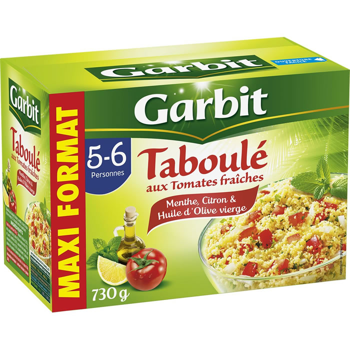 GARBIT – Taboulé aux tomates fraîches, menthe et citron 730 g