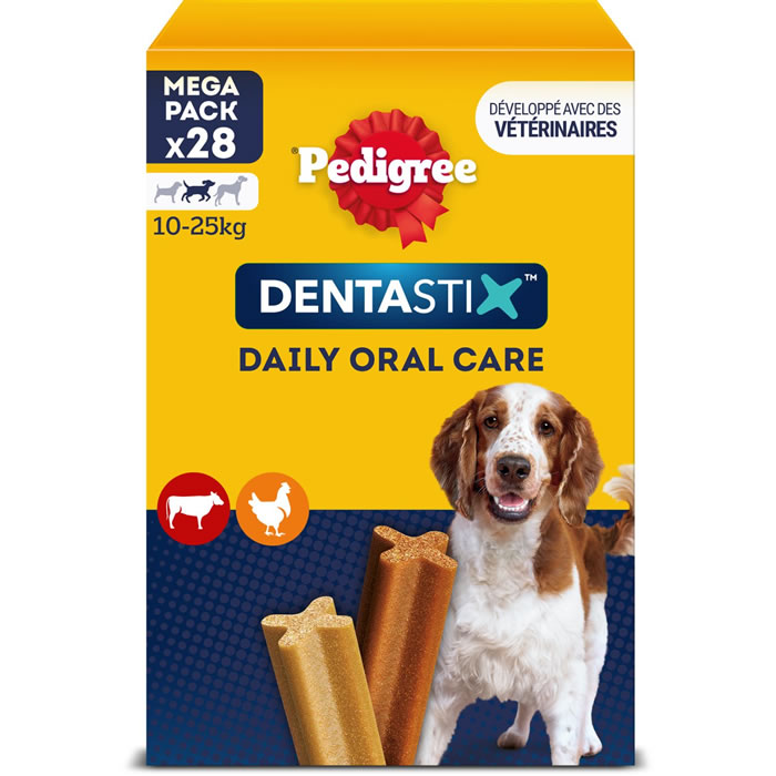 PEDIGREE Dentastix Bâtonnets hygiène bucco-dentaire pour chien moyen