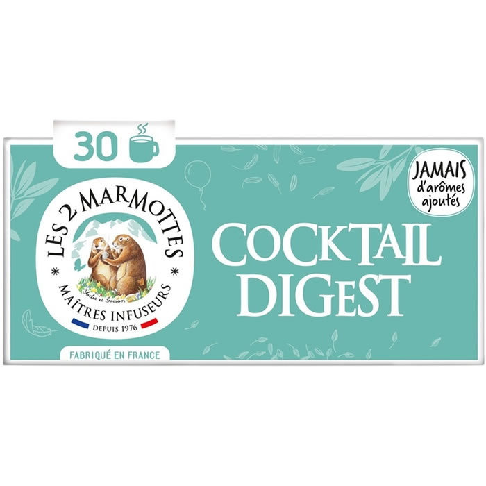 LES 2 MARMOTTES Infusion cocktail digest (30 sachets, 55g)