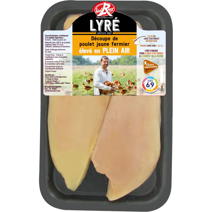 LYRE Filets de poulet jaune label rouge