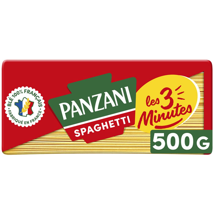 PANZANI Les 3 Minutes Spaghetti cuisson rapide 500g