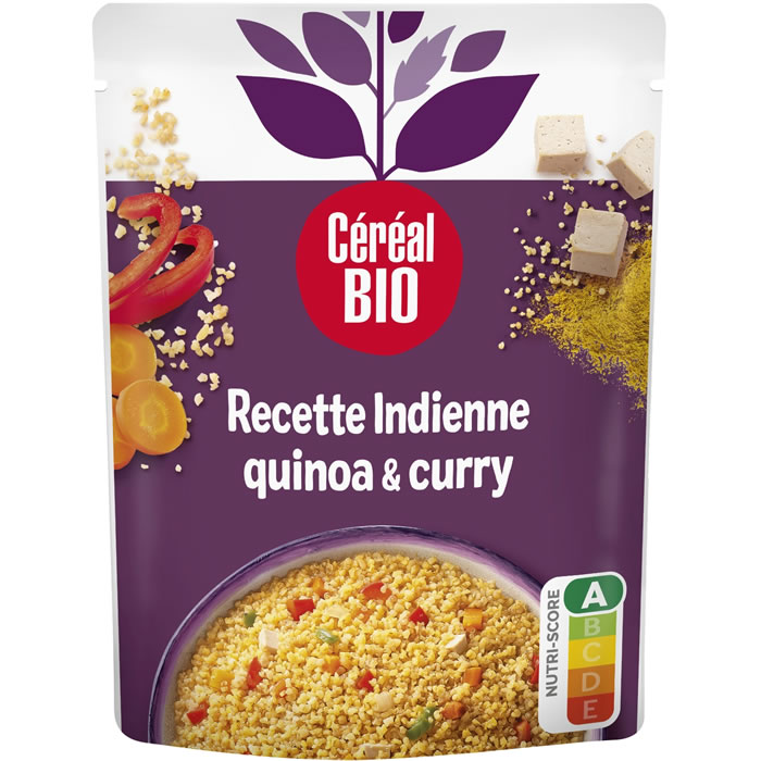 CEREAL BIO – Quinoa et boulgour à l’indienne micro-ondes bio
