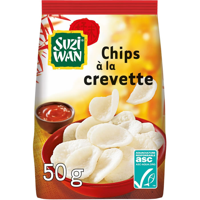 SUZI-WAN – Chips saveur crevettes ASC 50 g