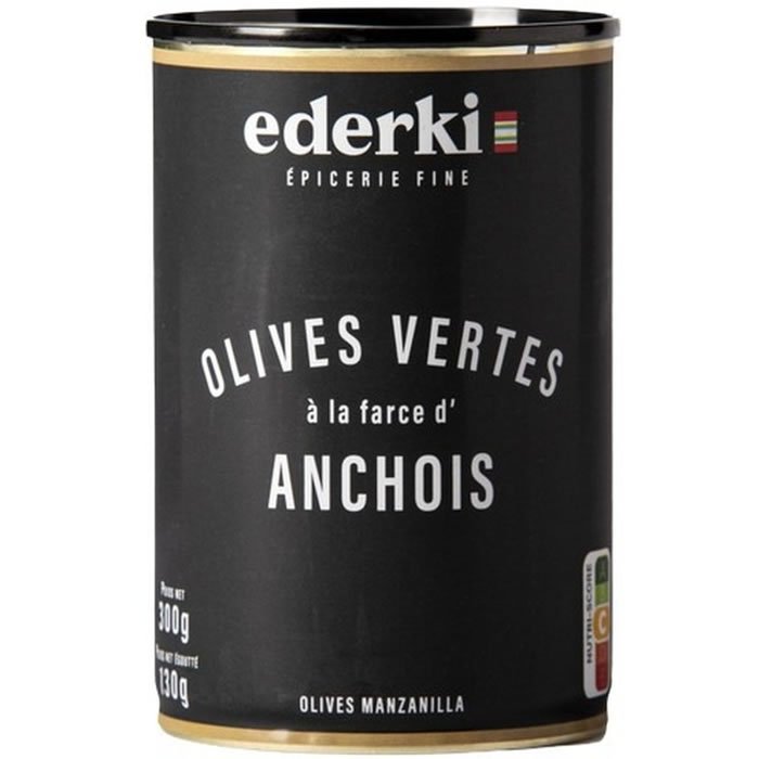 EDERKI Olive farcies aux Anchois 130g