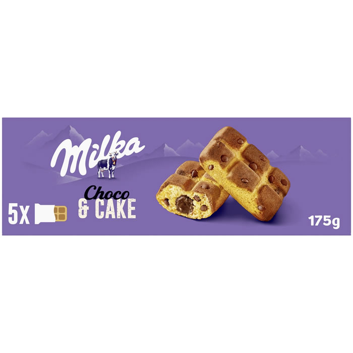 MILKA Cake & Choc – Gâteaux fourrés au chocolat au lait 175 g