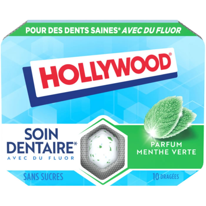 HOLLYWOOD Soin Dentaire Chewing-gum menthe verte 51g