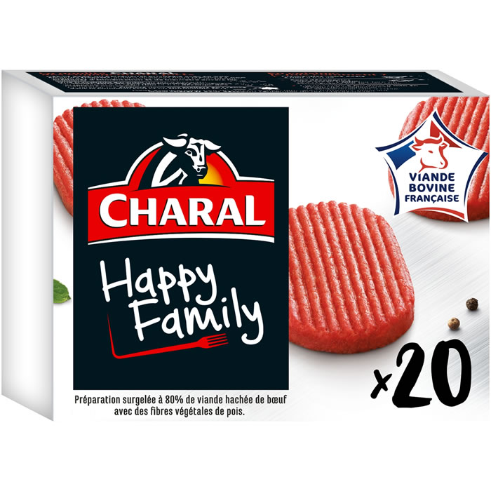 CHARAL – Hachés de bœuf 15% M.G 1.6kg